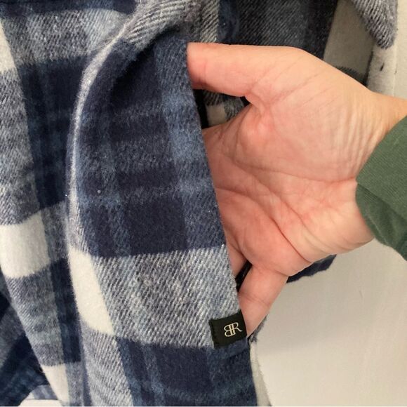 Banana Republic Women's Brushed Flannel Shirt Jacket shacket size medium! EUC! - Picture 6 of 13